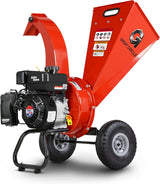 GreatCircleUSA 7 HP Gas-Powered Mini Wood Chipper, Shredder and Mulcher with 3-Inch Maximum Wood Capacity, EPA/CARB Certified for Fire Prevention and Building Firebreaks
