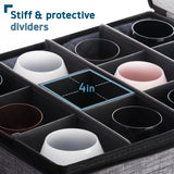 StorageBud Gray Dinnerware Storage Container Set, 8-Piece Organizer for Plates, Cups, Flatware, Stemware and Platters