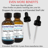 Family Health Products Chlorine Dioxide Kit with 1:1 Citric Acid and Sodium Solution, 2-Part 8-Ounce Set, Pack of 2