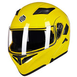 ILM Model 902 Modular Motorcycle Helmet with Flip-Up Full-Face Design, Dual Visors, DOT Certification, and 6 Colors