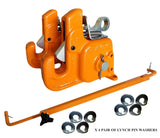 Pats Easy Change Quick Hitch System with Stabilizer Bar, Flexible and Durable, Red Cat #1