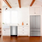 Bosch 800 Series Built-In Dishwasher, 24-Inch Top-Control Design with CrystalDry, Stainless Steel Tub and 3rd Rack, 40 dBa, Stainless Steel