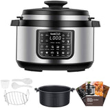 Geek Chef 12-in-1 Electric Pressure Cooker with LCD, 8-Quart Oval Pot