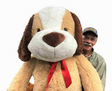 Giant 5-Foot Stuffed Puppy Dog, 60 Inches or 153 cm, with Soft Plush Construction