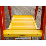 Werner PD6206-4C 6-Ft Fiberglass Podium Stepladder, 300-Lb Capacity