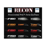 Recon Illuminated F350 Fender Badge Emblems for 2011 Ford F350