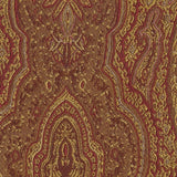 HomePop Parsons Dining Chair with Red and Gold Damask Upholstery