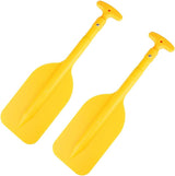 2-Piece Telescopic Boat Paddle Set with Plastic Blades and Aluminum Alloy Shafts, Adjustable Oars for Kayaking, Rafting and Canoeing