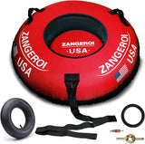 45 in. Inflatable Snow Tube with Heavy-Duty Double Rubber Construction and Cover for Kids and Adults