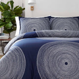 Marimekko Fokus 221439 Twin Duvet Cover Set in Navy