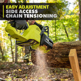 RYOBI RY405010BTL 40V HP Brushless Cordless Chainsaw with 14-Inch Bar, Battery and Charger Not Included
