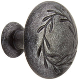 Amerock Inspirations Cabinet Knob, Wrought Iron Dark Leaf Finish, BP1581WID, 1-1/4×22 Diameter, 25 Pack