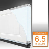 Clopay Gallery Collection Insulated Garage Door, 8 ft. x 7 ft. Solid White Design with 6.5 R-Value