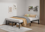 14-Inch Full Platform Bed Frame, Heavy-Duty Metal Mattress Foundation with Underbed Storage, No Box Spring Required, Easy Assembly and Noise-Free Support