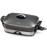 Presto 06857 16-Inch Electric Skillet with Foldaway Design, Black Nonstick Cooking Surface