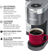 Keurig K-Supreme Single-Serve K-Cup Pod Coffee Maker with MultiStream Technology, 4 Brew Sizes & 66oz Dual-Position Removable Reservoir, Black