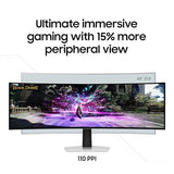 Samsung Odyssey OLED G93SC 49-Inch Curved Gaming Monitor with QD-OLED, 240Hz Refresh Rate, 0.03ms Response, DQHD, G-Sync Compatible, AMD FreeSync Premium Pro and Height-Adjustable Stand, 3-Year Warranty, LS49CG932SNXZA