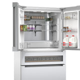 Bosch 800 Series Counter-Depth Smart Refrigerator, 20.5 Cu. Ft. with 4-Door French Door Configuration, Stainless Steel