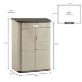 Rubbermaid FG374601OLVS Large Vertical Outdoor Storage Shed