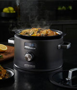 Calphalon Digital Saut Slow Cooker with Dark Stainless Steel Finish