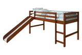 Donco Kids Twin Mission Low Loft Bed Crafted from Solid Wood, Espresso