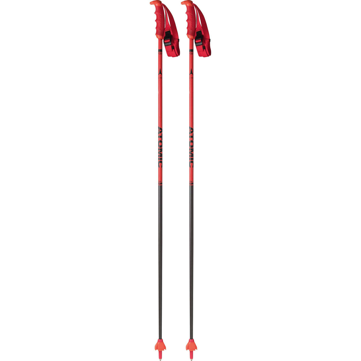 Atomic Redster Carbon Poles, 125 cm, Red and Black