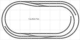 Bachmann HO EZ Track Layout #013 Train Set, Nickel Silver Track for 4& x 8& Setup