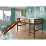 Donco Kids Twin Mission Low Loft Bed Crafted from Solid Wood, Espresso