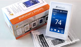 SunTouch Command Model 500850 Universal Programmable Touchscreen Thermostat for 120/240V Floor Heating, with Floor Sensor and Paintable Beauty Ring