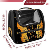 Airline-Approved Halloween Pet Carrier Bag for Small and Medium Dogs, Cats, and Puppies