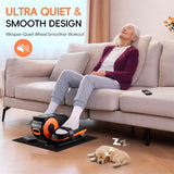 Morelax Under-Desk Elliptical Machine with 12 Adjustable Speeds, Quiet Portable Electric Seated Pedal Exerciser for Seniors