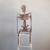 Creative Co-Op Hanging Wood Rolling Pin Skeleton Figure, 14 L x 2 W x 42 H, Multi; Each One Will Vary