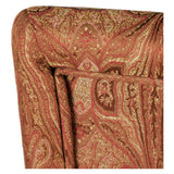 HomePop Parsons Dining Chair with Red and Gold Damask Upholstery