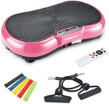 Wonder Maxi 3D Vibration Plate Exercise Machine with Dual-Motor Oscillation, Remote Control and Resistance Bands for Whole-Body Workouts, Weight Loss and Toning