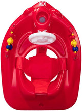 SwimWays Molded Plastic Baby Tug Boat Float with Canopy and Interactive Toys