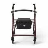 Medline Basic Steel Rollator for Everyday Mobility Support