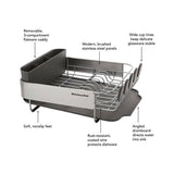 Black KitchenAid Compact Dish Rack, Crafted from Stainless Steel, 16.06-Inch