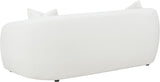 Isabella Upholstered Sofa by Coaster Home Furnishings, White with Tight-Back Seating
