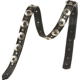 Jodi Head M-Star Guitar Strap in Black with Black Binding and Concho Detail
