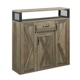 DN01027 Server and Sideboard in Rustic Oak Finish for Dining and Living Spaces