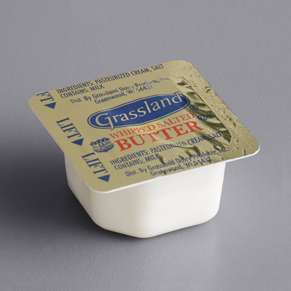 Grassland Whipped Salted Butter Portion Cups, 5 Gram, 720 per Case