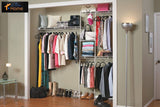 ClosetMaid 1628 White Closet Organizer Kit for Spaces from 5 Ft. to 8 Ft.