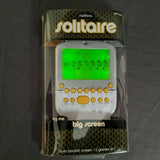 Radica 2008 Big Screen Solitaire Electronic Handheld Game, Yellow and White