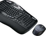 Renewed Logitech MK570 Wireless Keyboard and Optical Mouse Set with Comfort Wave Design