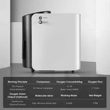 Adjustable Oxygen Concentrator Delivering 1L-7L/min for Home and Travel Use