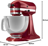 KitchenAid Artisan KSM150PS Stand Mixer, 5-Quart Tilt-Head Design with Pouring Shield, Cast Iron