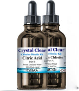Family Health Products Chlorine Dioxide Kit with 1:1 Citric Acid and Sodium Solution, 2-Part 8-Ounce Set, Pack of 2