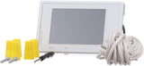 SunTouch Command Model 500850 Universal Programmable Touchscreen Thermostat for 120/240V Floor Heating, with Floor Sensor and Paintable Beauty Ring