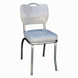 Richardson Seating Diner Chair with Handle Back and 2×22 Box Seat, Cracked Ice Grey