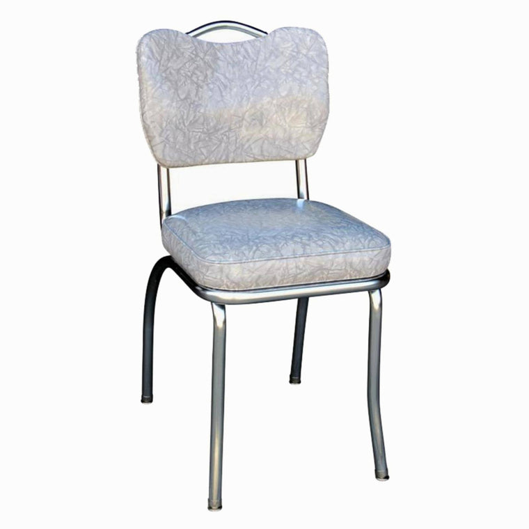Richardson Seating Diner Chair with Handle Back and 2×22 Box Seat, Cracked Ice Grey